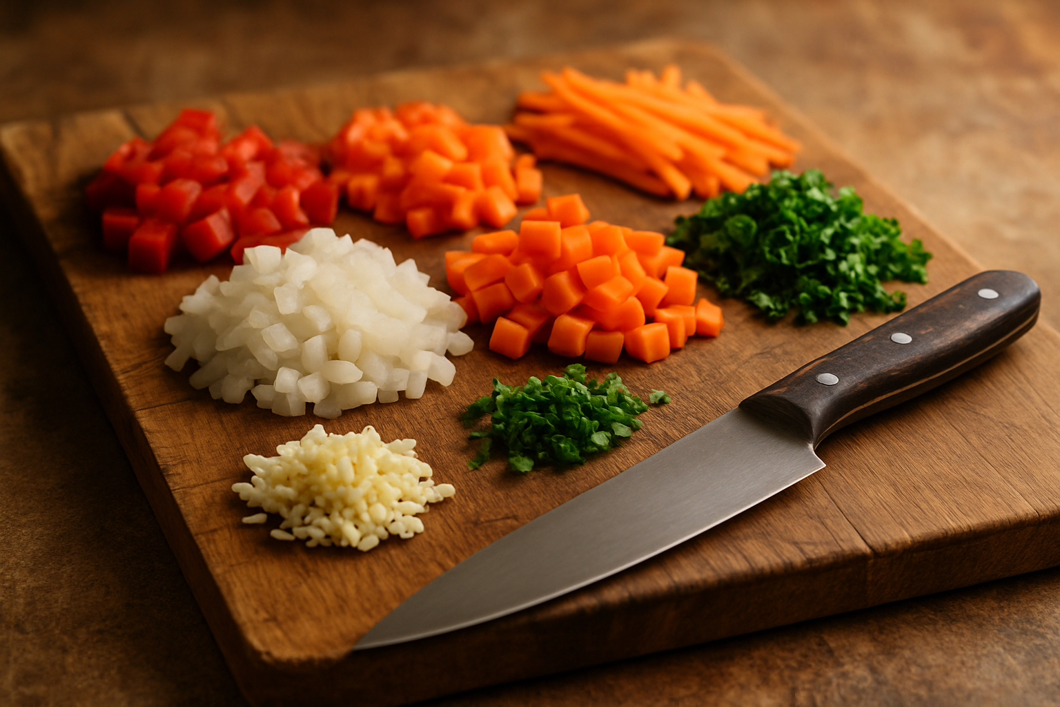 Los cortes básicos de cocina que todo cocinero debe dominar