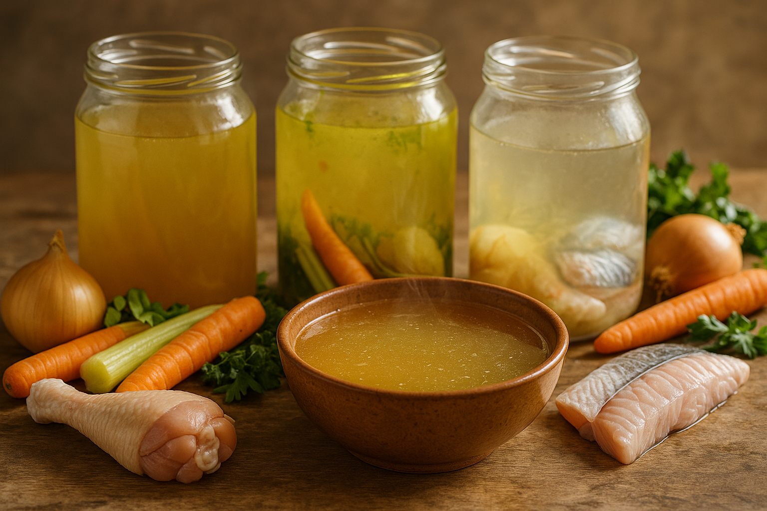 Cómo hacer un caldo casero perfecto: de pollo, verduras y pescado