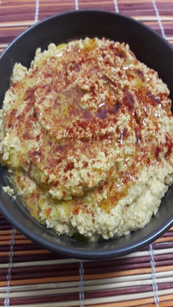 Hummus de garbanzos en Experimentando en la cocina