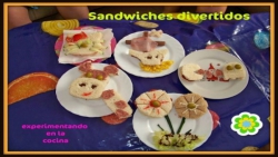 Sandwiches divertidos en Experimentando en la cocina