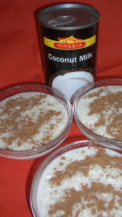 Arroz con leche de coco en Experimentando en la cocina