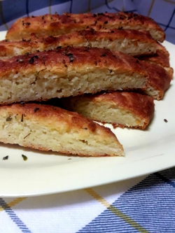 Keto garlic bread o Pan de ajo en Experimentando en la cocina