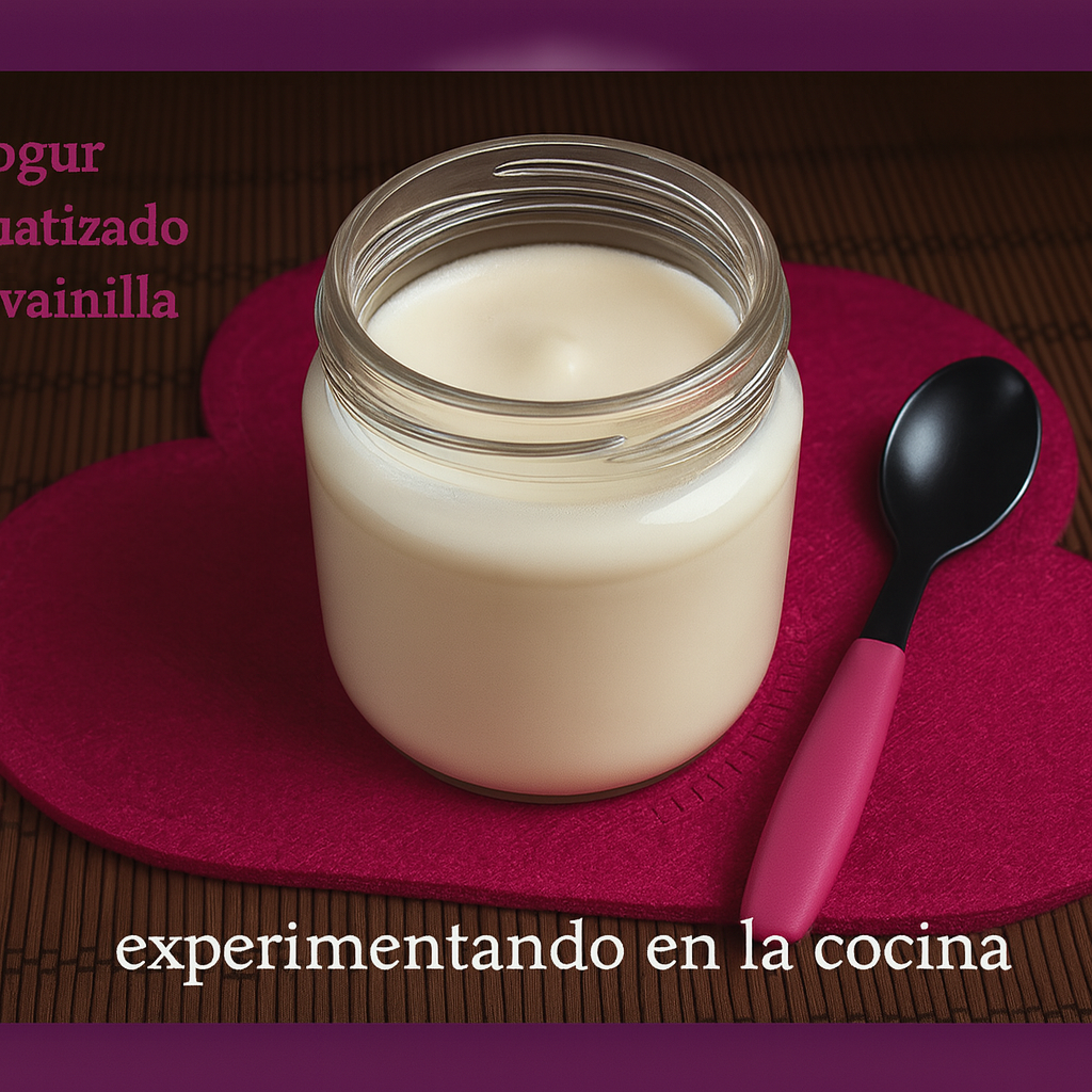 Yogur aromatizado con vainilla