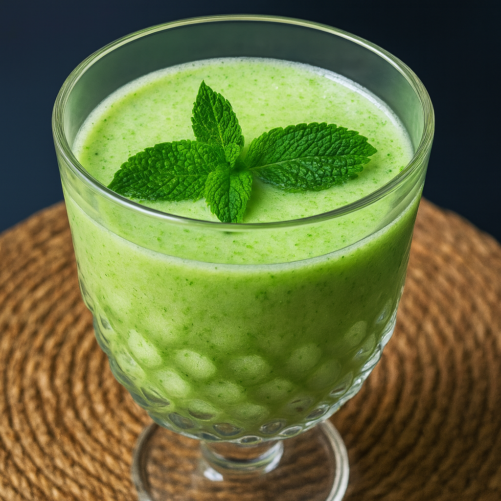 Crema fría de melón y pepino