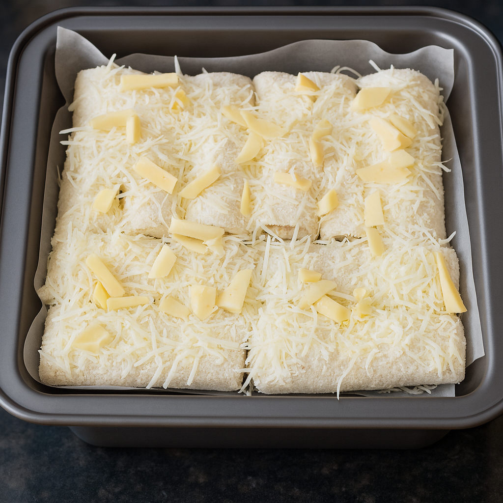 Canelones de pan de molde