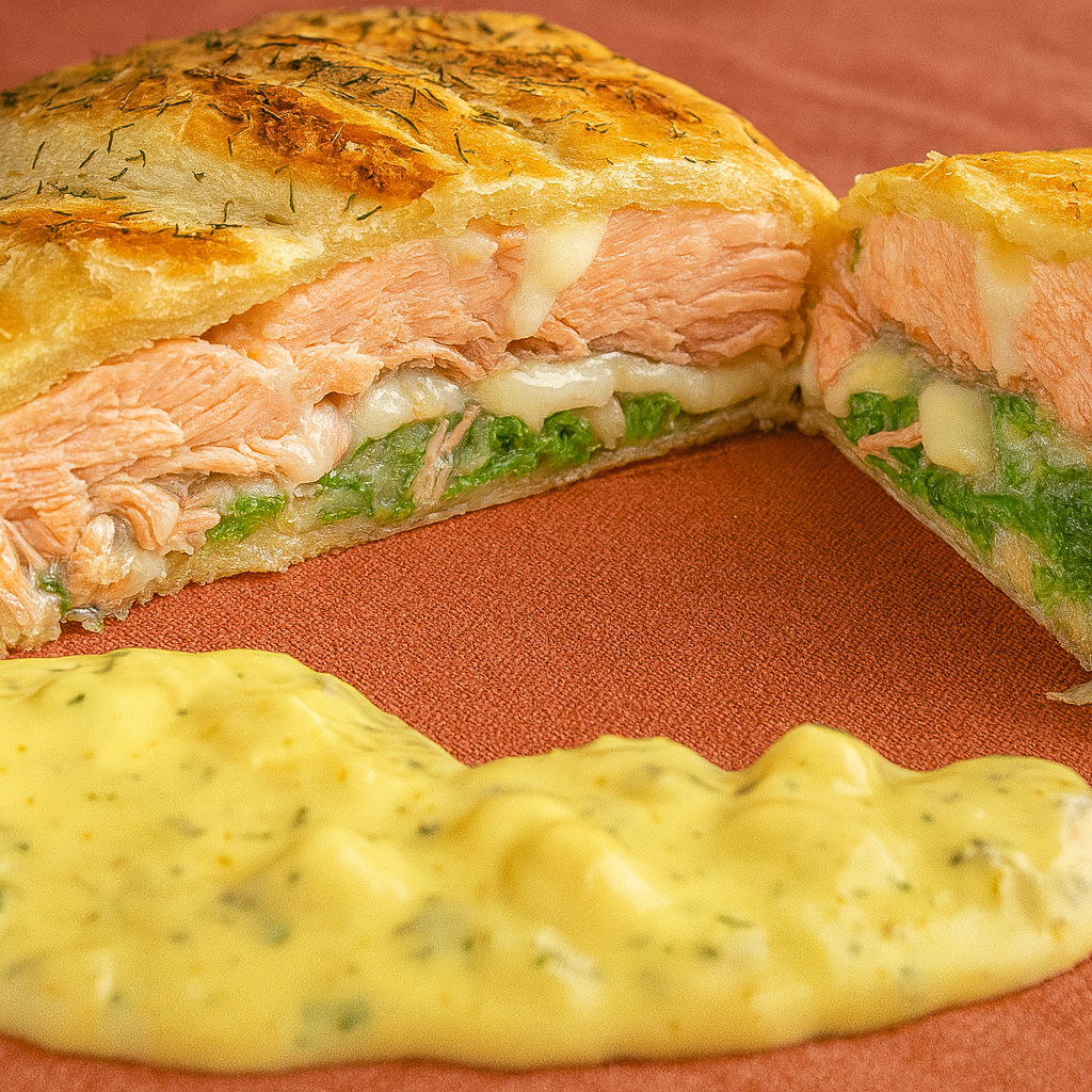 Salmón en hojaldre
