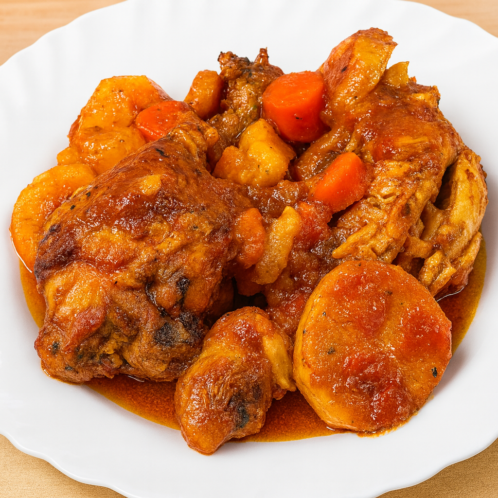 Pollo en cazuela de barro (estilo Römertopf)