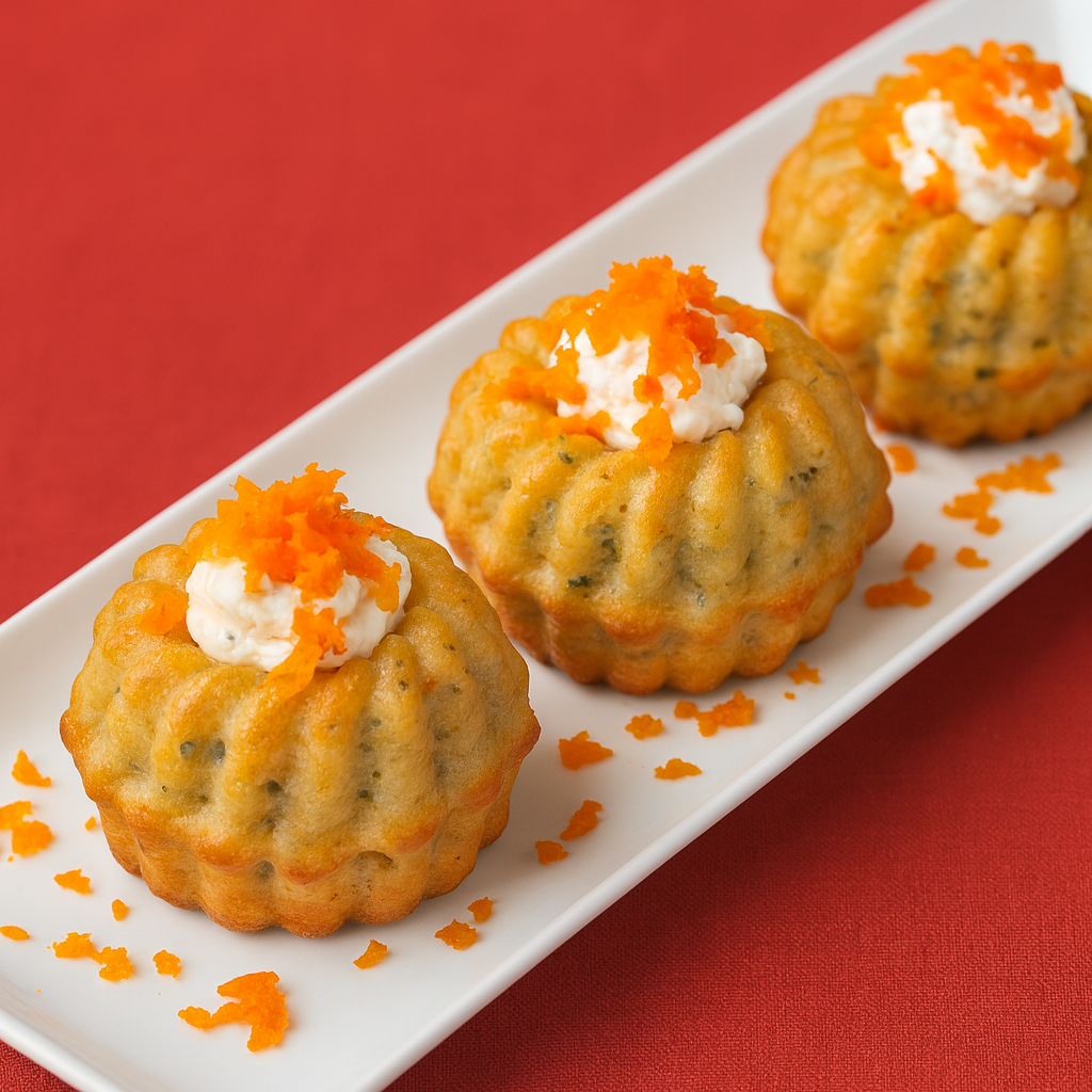 Magdalenas de salmón ahumado