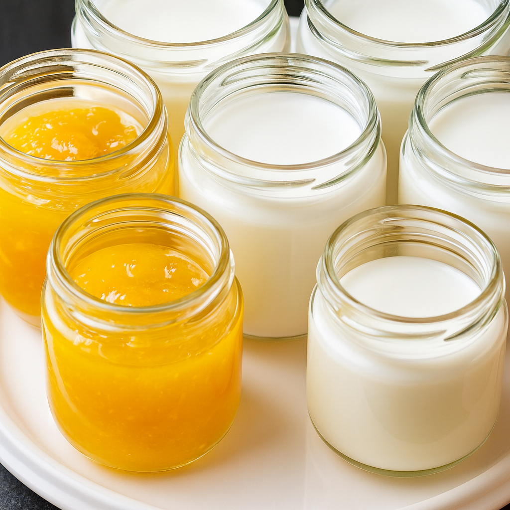 Yogur de mermelada de naranja