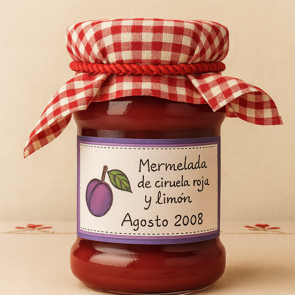 Mermelada de ciruela roja y limón