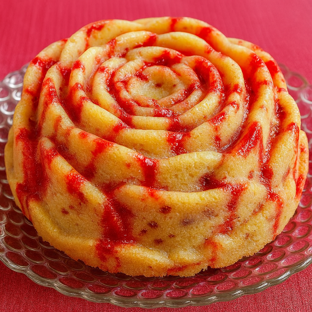 Brownie de chocolate blanco con fresa