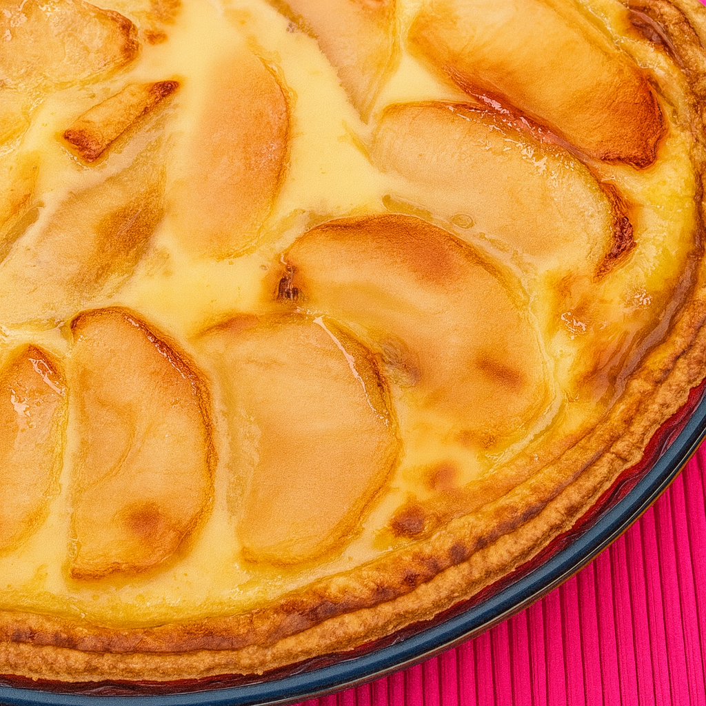 Tarta de manzana y leche condensada