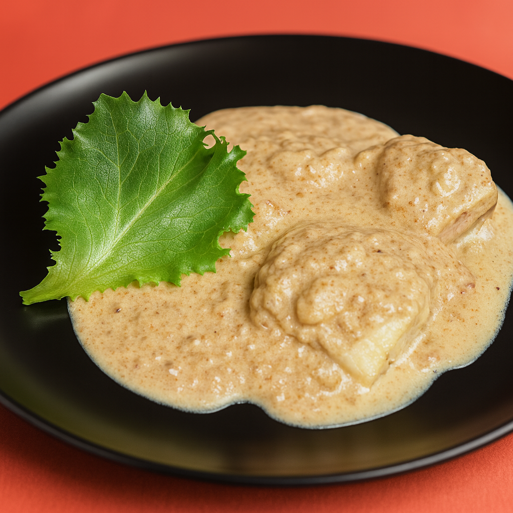 Rodaballo con salsa de almendras