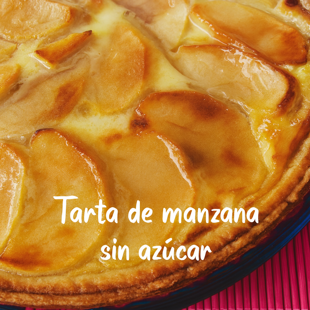 Tarta de manzana sin azúcar