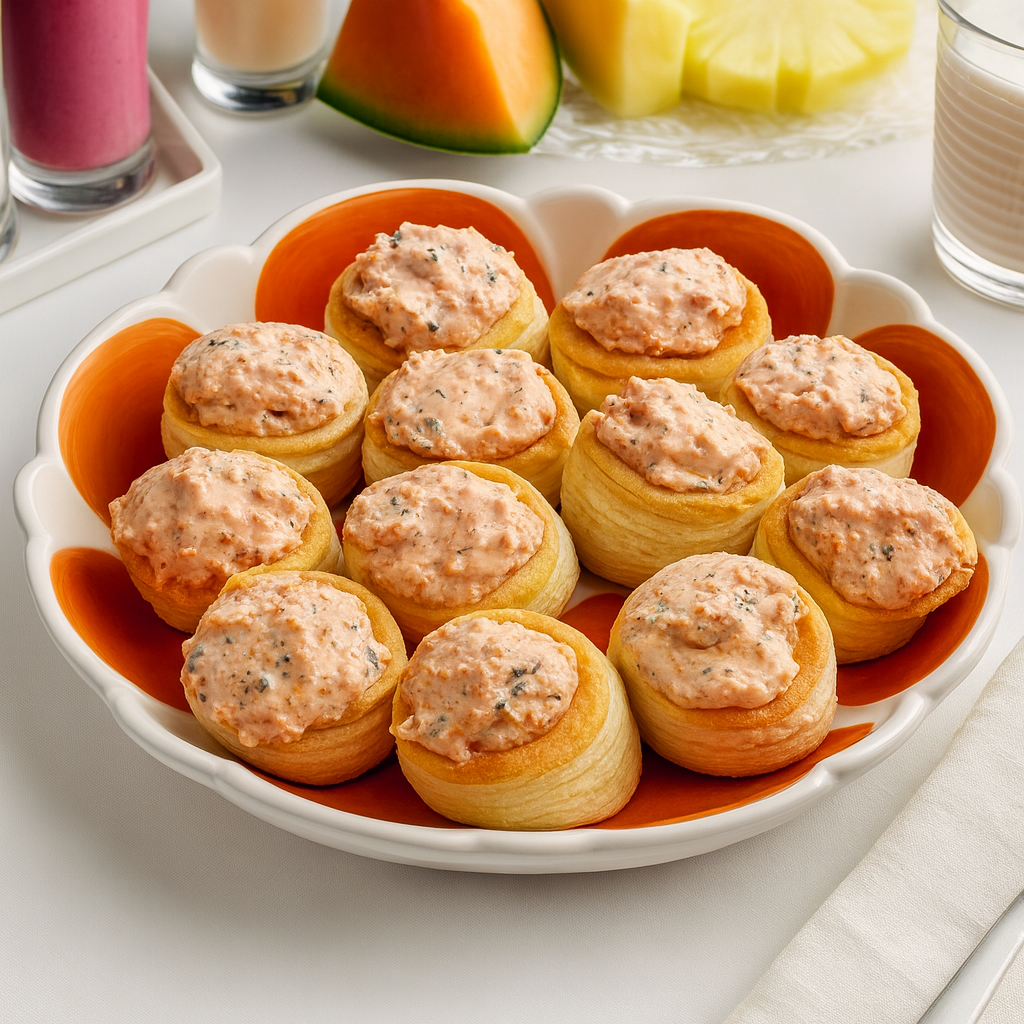 Volovanes de philadelfia y salmón