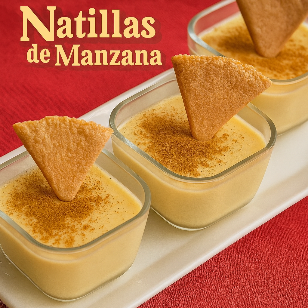 Natillas de manzana