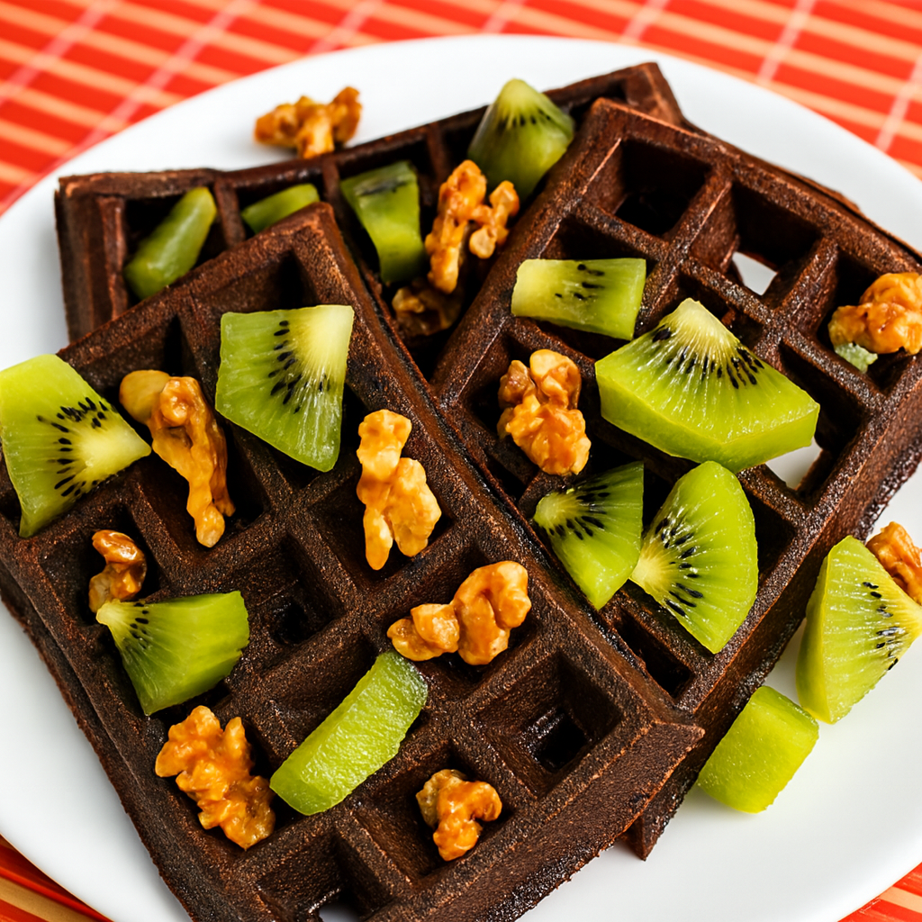 Gofres de chocolate fit