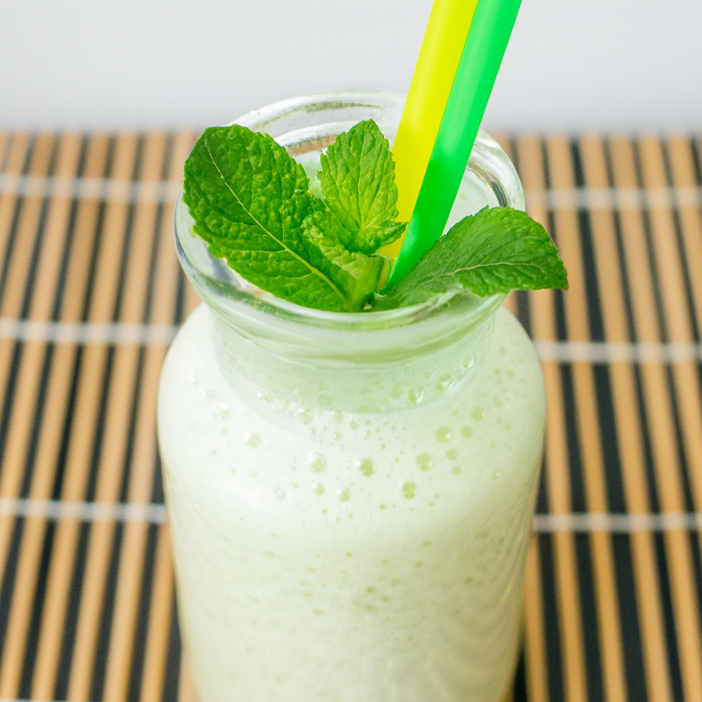 Smoothie de melón y menta