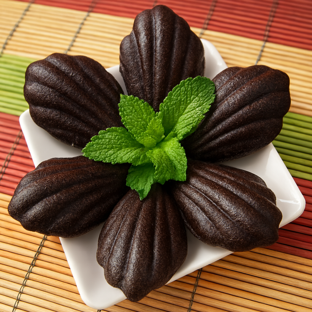 Madeleines de cacao y menta