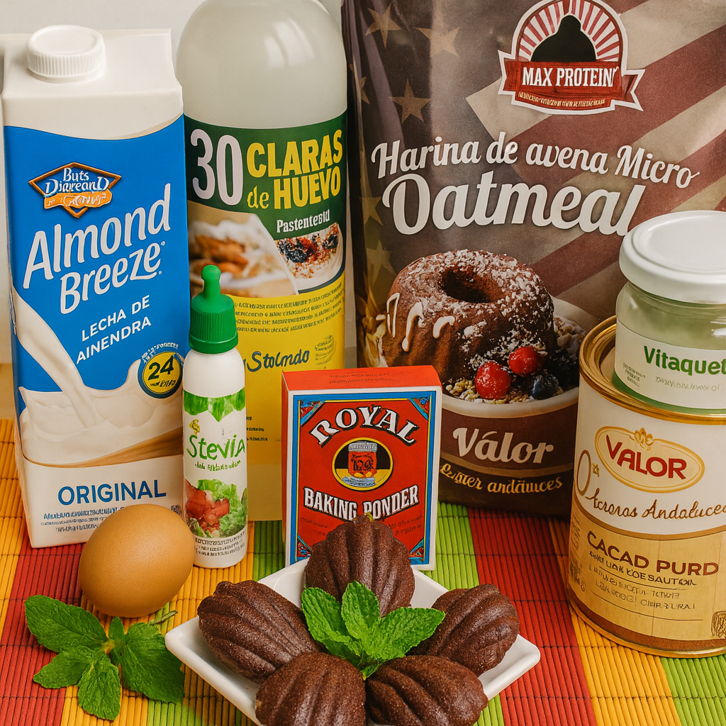 Madeleines de cacao y menta