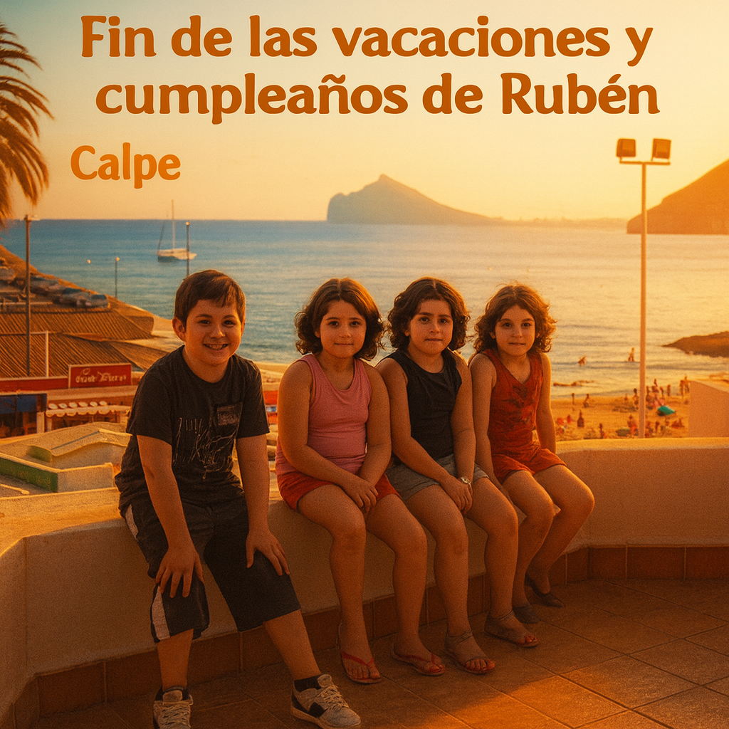 Fin de las vacaciones y cumpleaños de Rubén