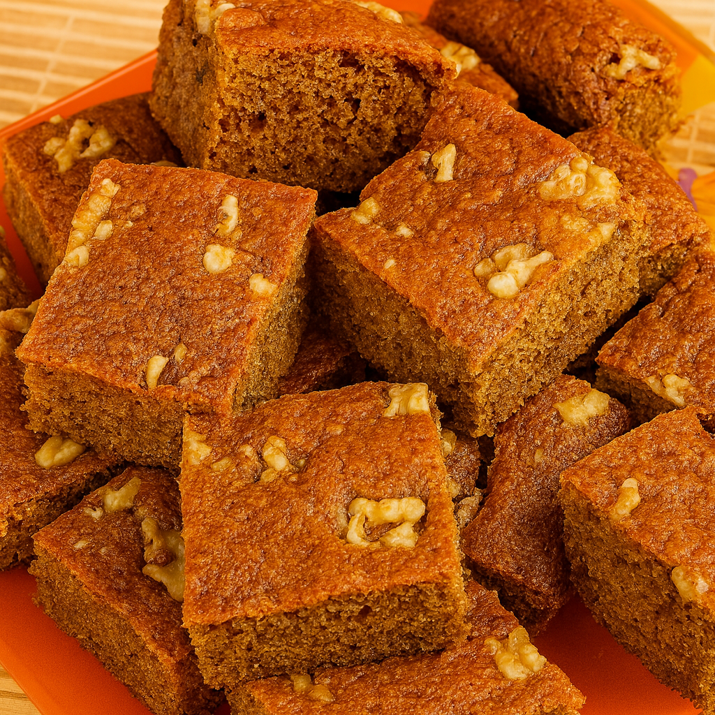 Bizcocho de caqui persimon y nueces