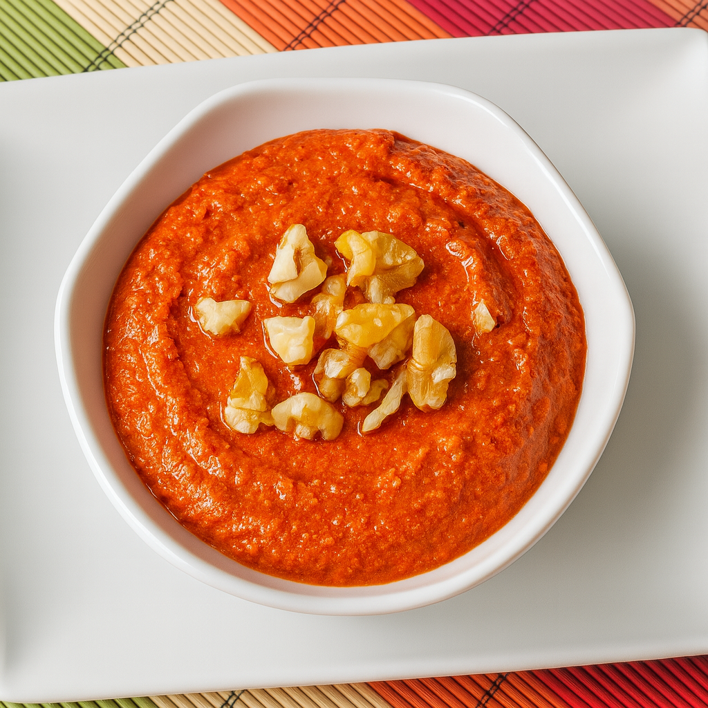 Crema de pimientos (Mhammara o Muhammara)