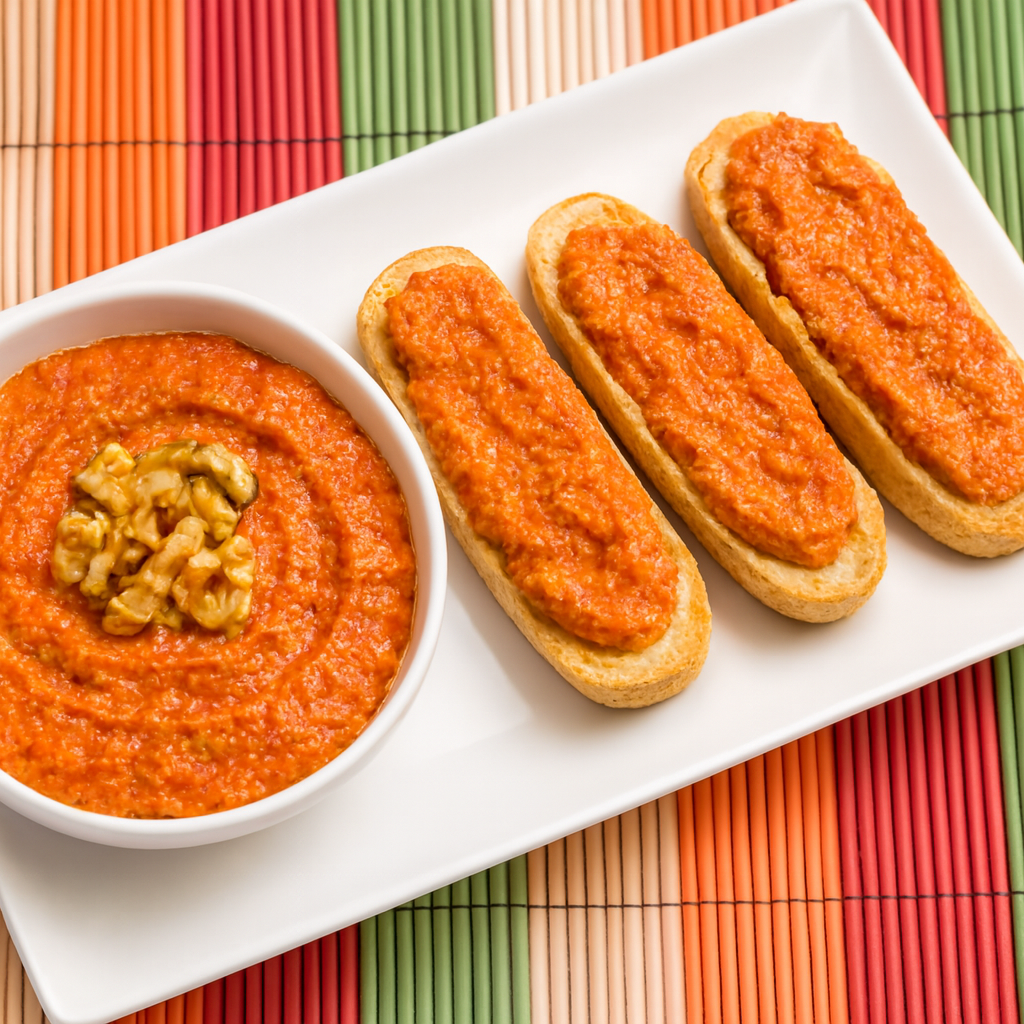 Crema de pimientos (Mhammara o Muhammara)