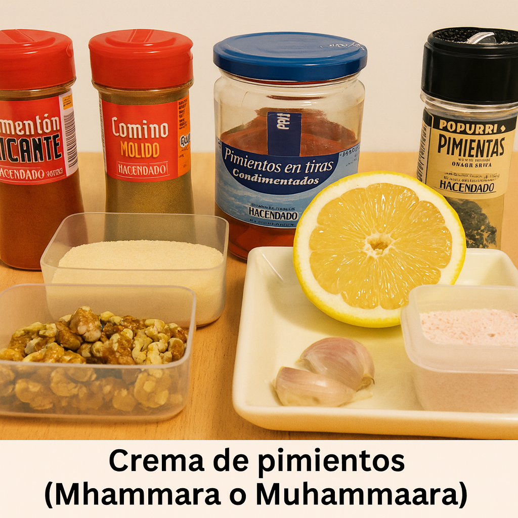 Crema de pimientos (Mhammara o Muhammara)