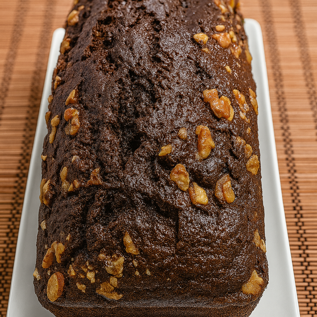 Bizcocho de chocolate y nueces