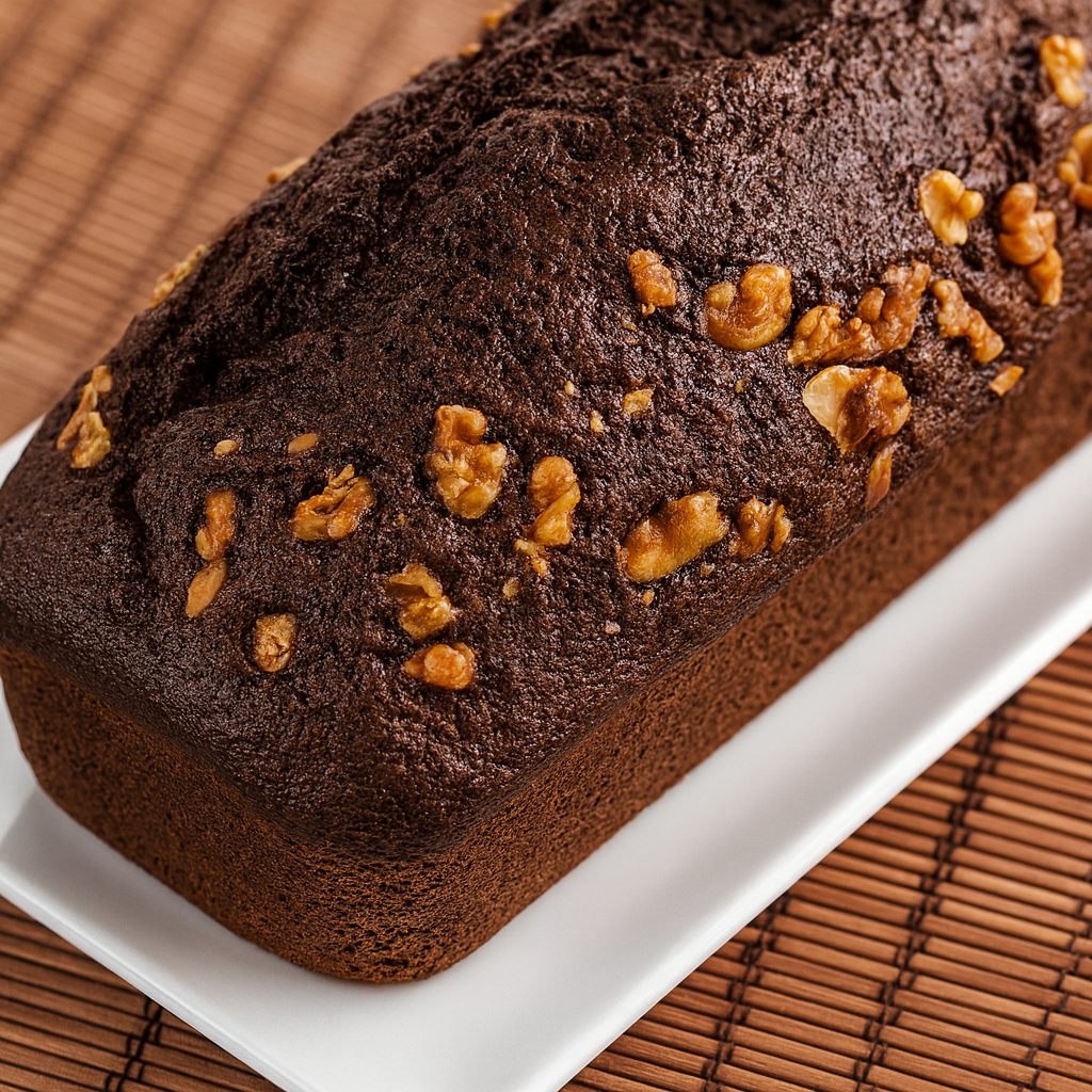 Bizcocho de chocolate y nueces