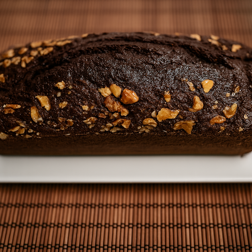 Bizcocho de chocolate y nueces