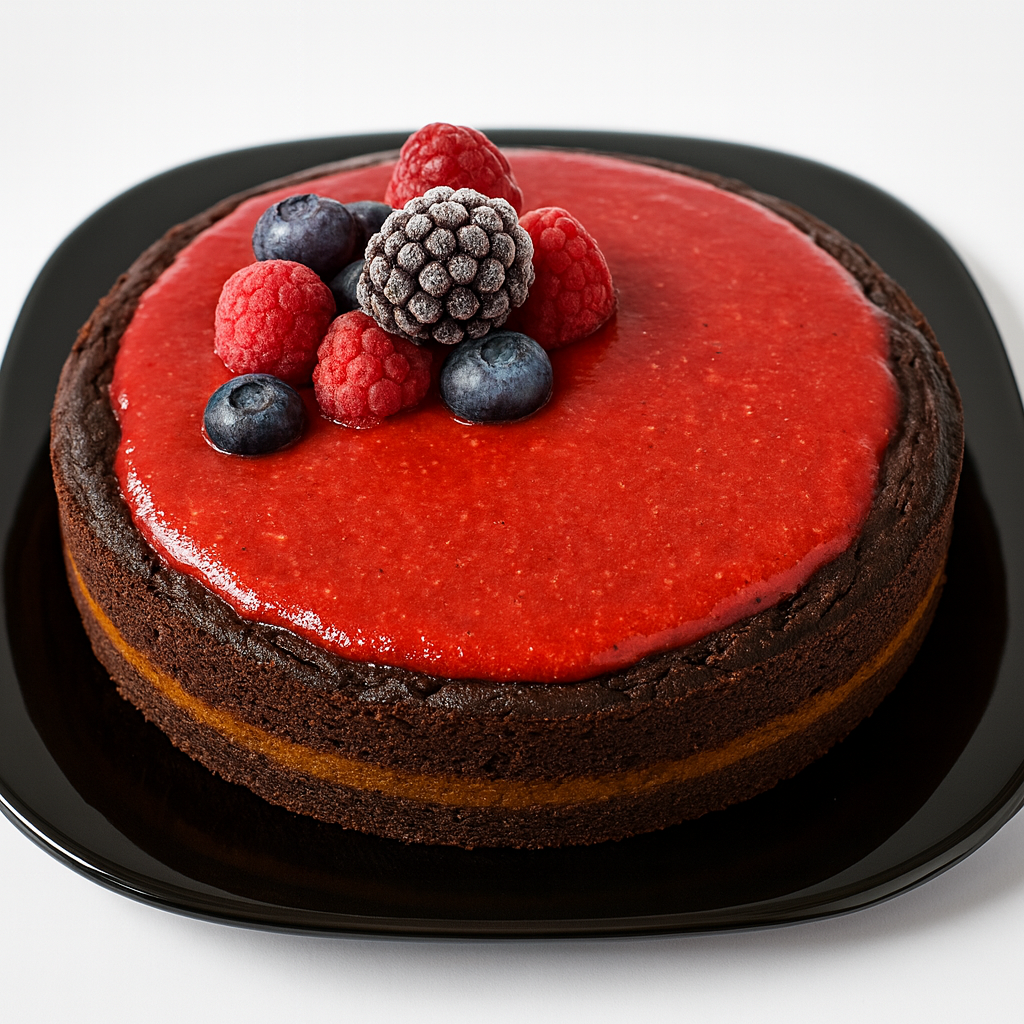 Pastel de chocolate y calabaza