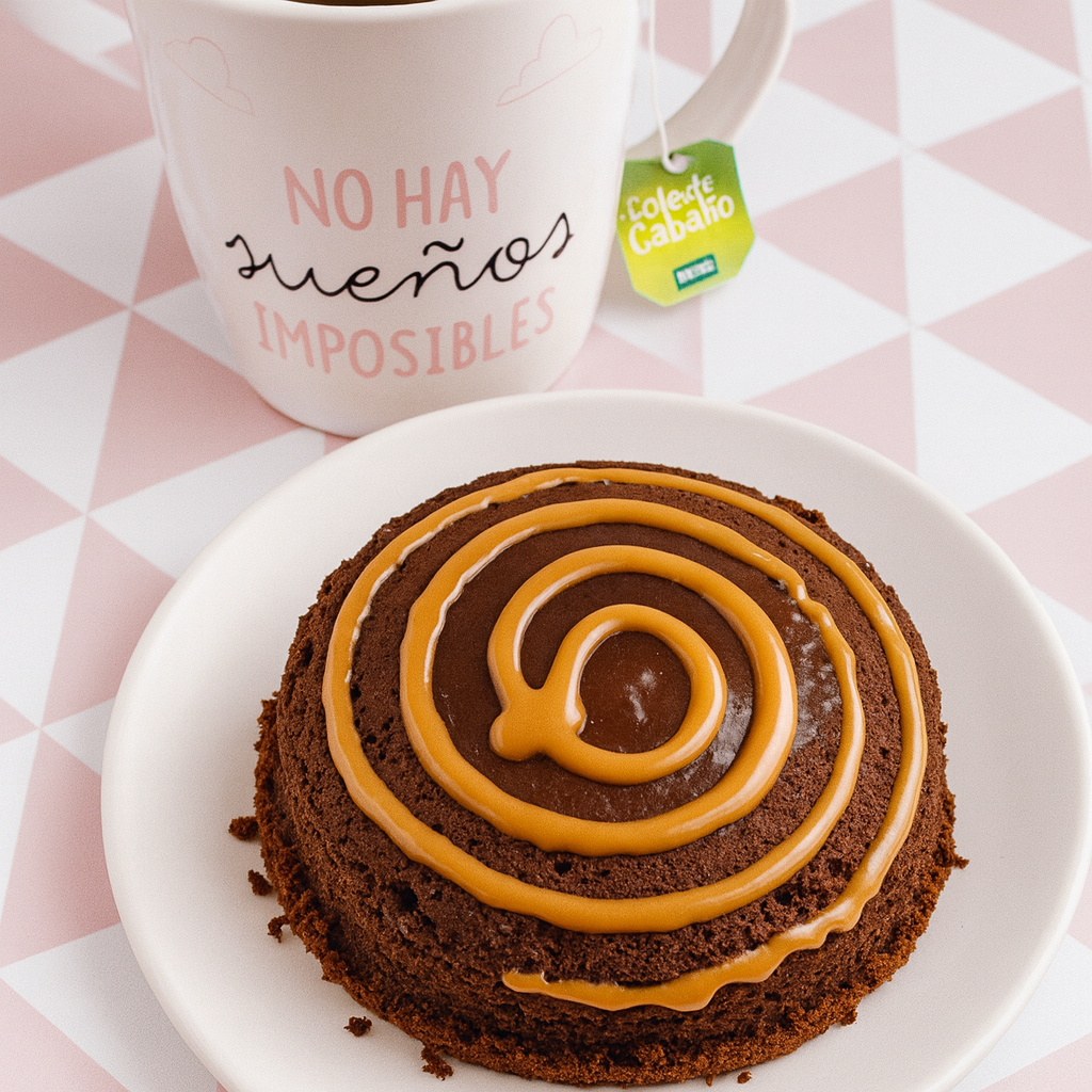 Mug cake de chocolate al microondas