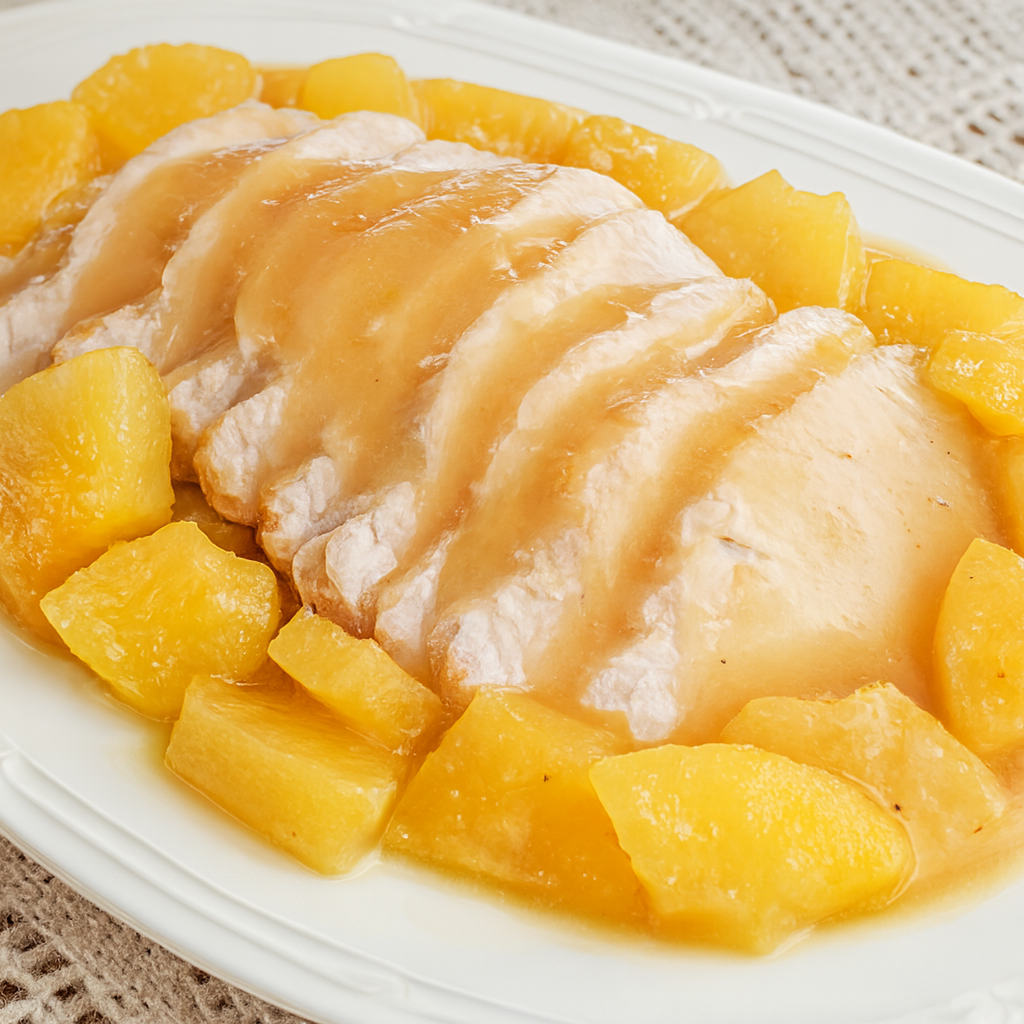 Lomo de cerdo con piña