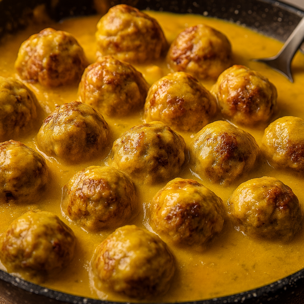 Albóndigas de carne en salsa de verduras