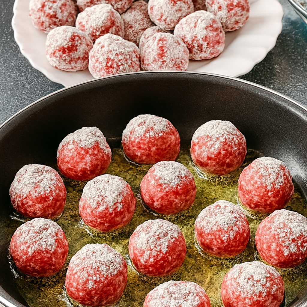 Albóndigas de carne en salsa de verduras