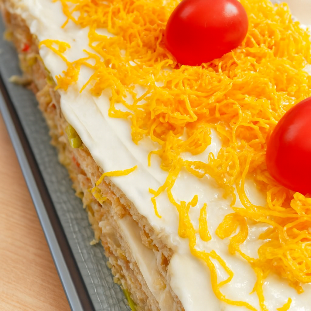 Pastel vegetal de pollo