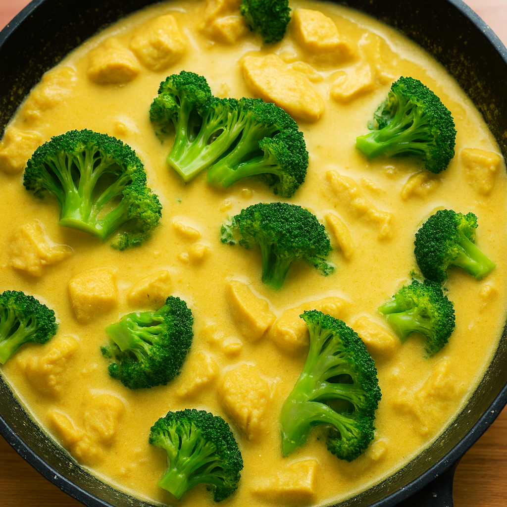 Pollo con leche de coco y curry