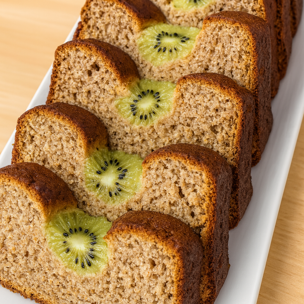 Bizcocho integral de kiwi