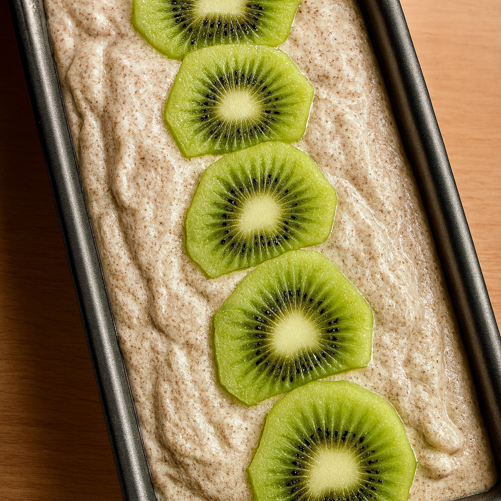 Bizcocho integral de kiwi