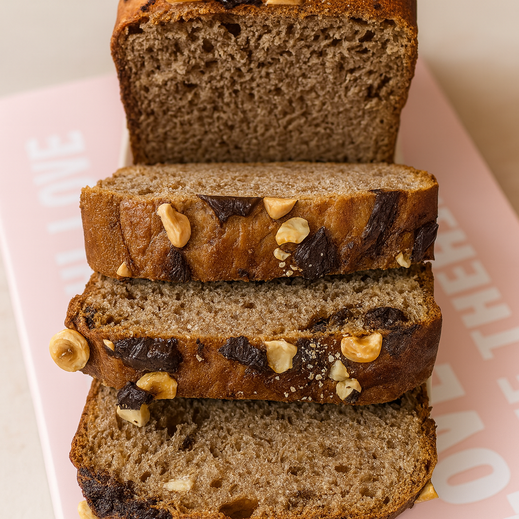 Brioche de chocolate y avellanas en panificadora