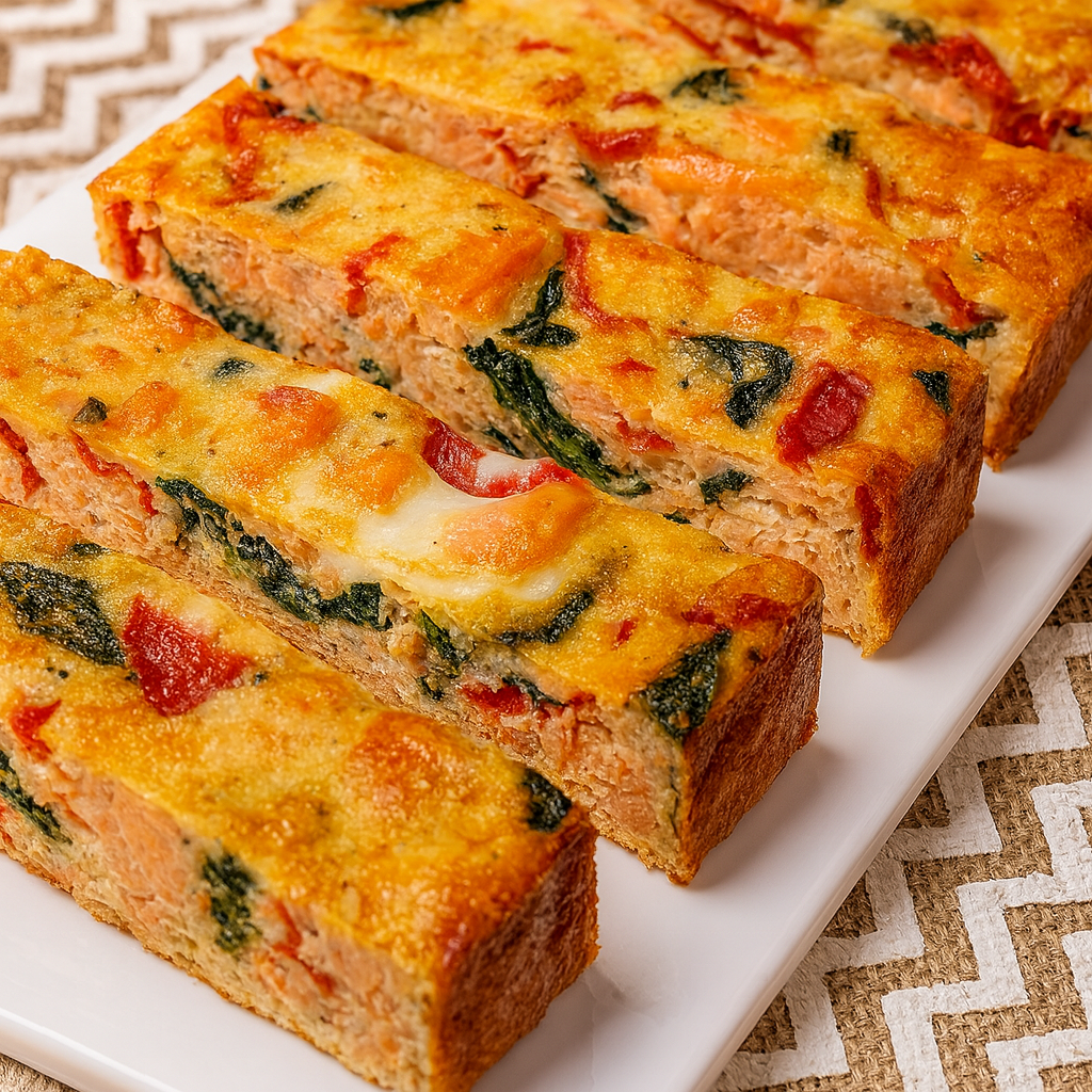 Pastel de salmón y verduras