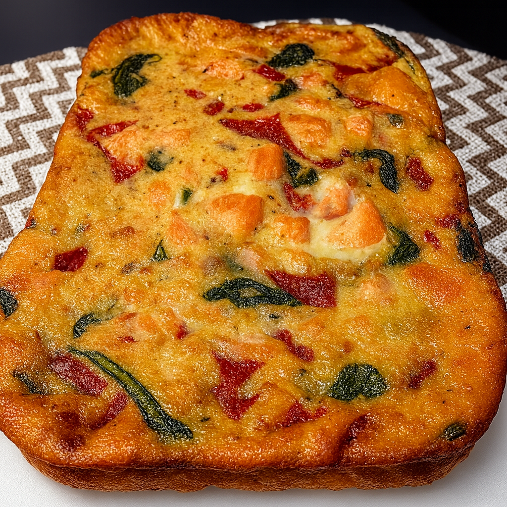 Pastel de salmón y verduras