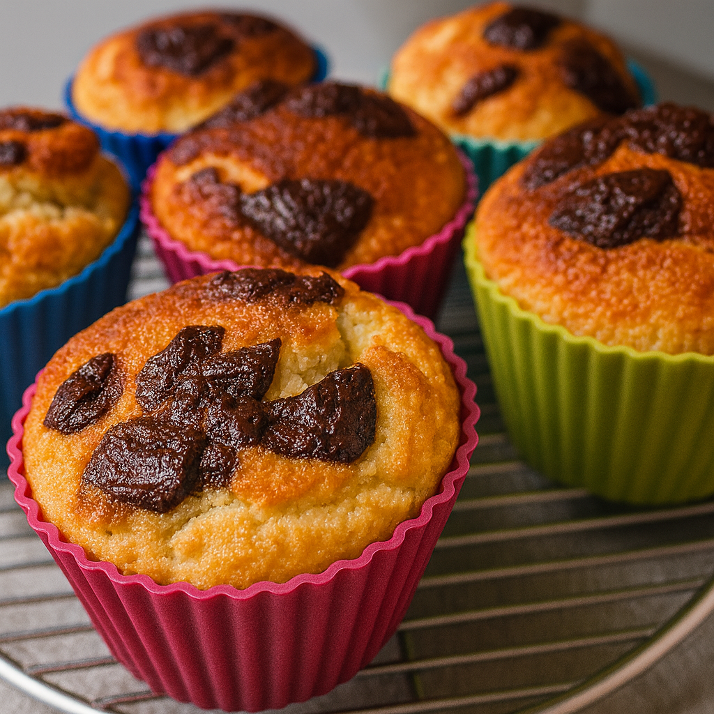 Muffins Keto con chocolate