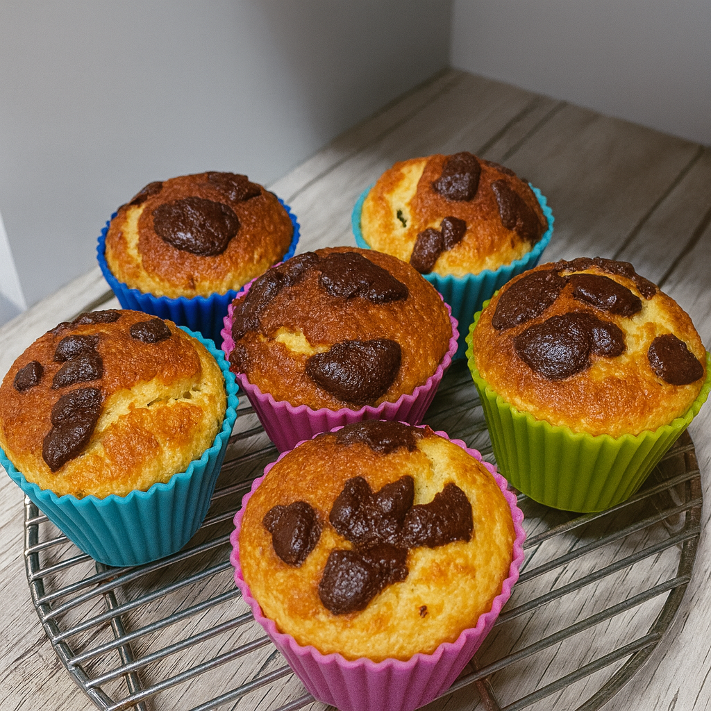 Muffins Keto con chocolate