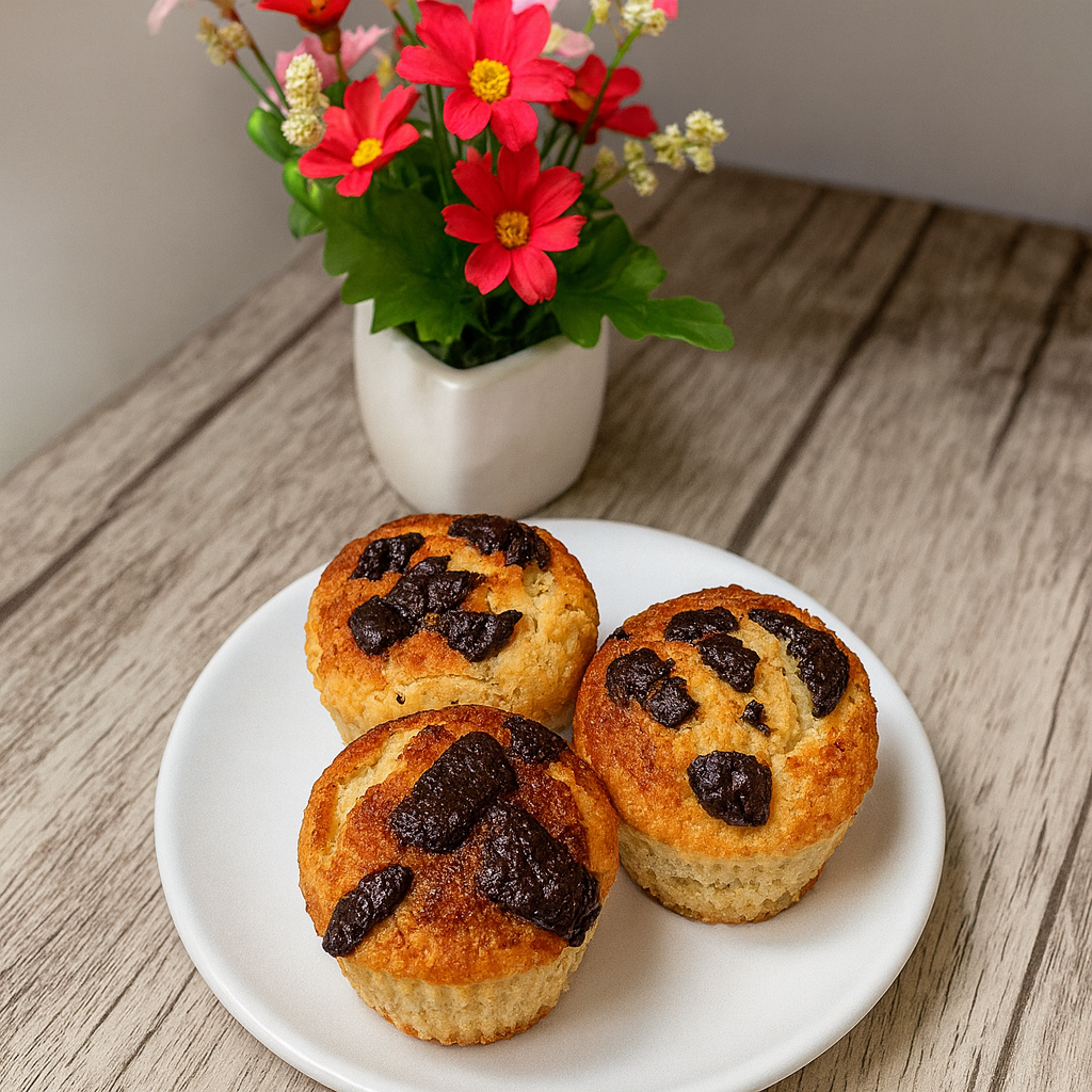 Muffins Keto con chocolate