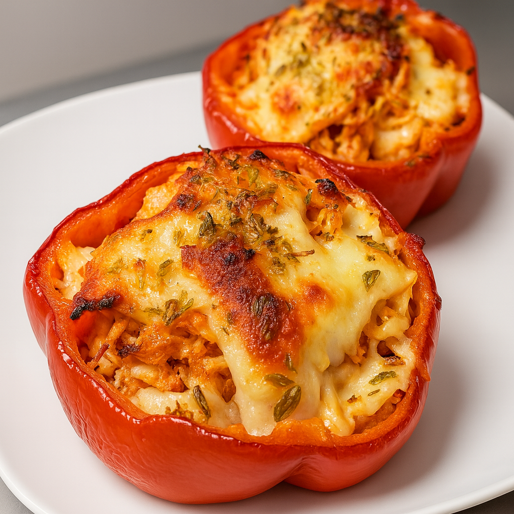 Pimientos rellenos de pollo