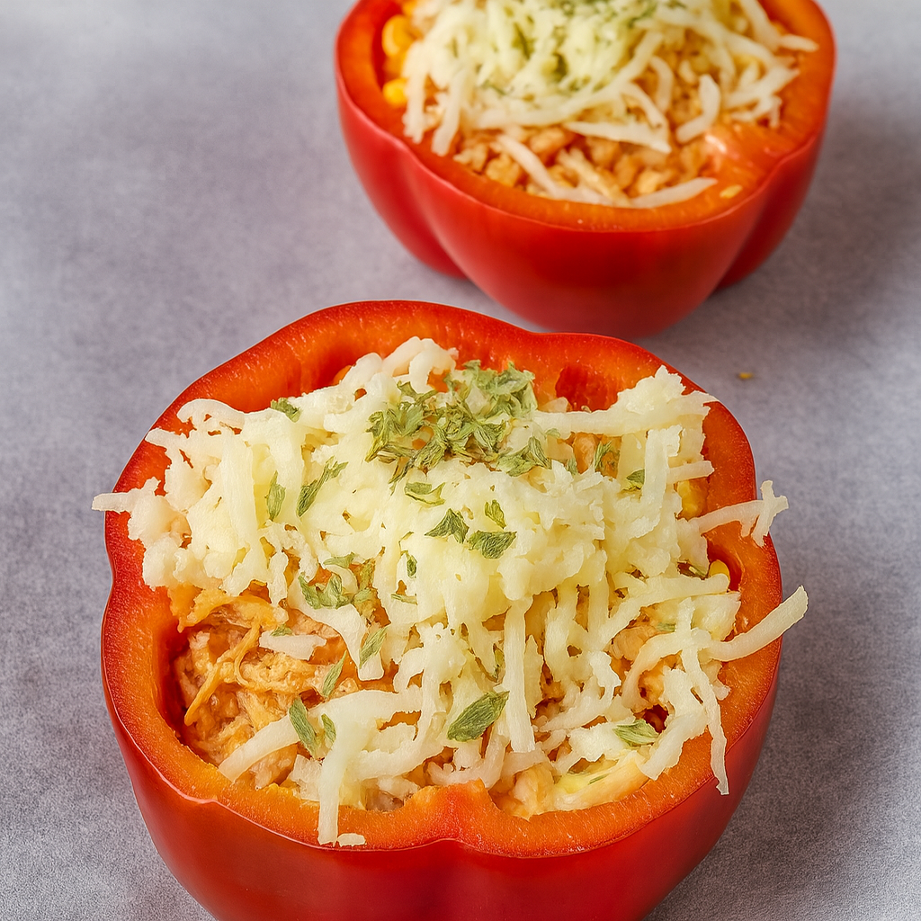 Pimientos rellenos de pollo