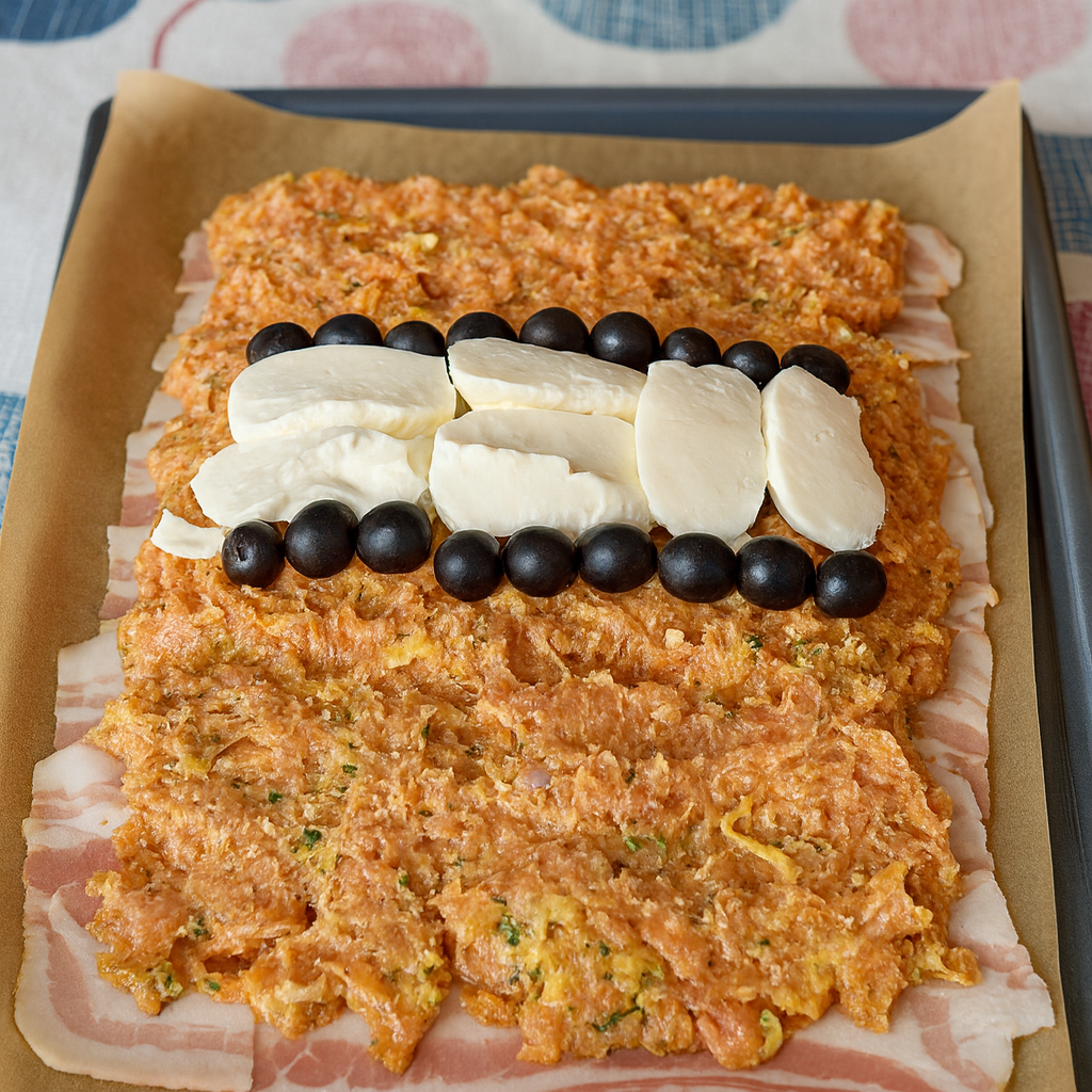 Rollo de pollo relleno